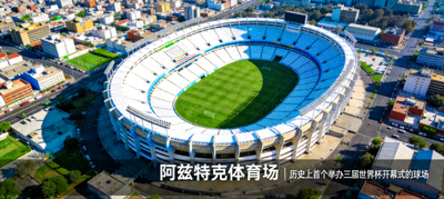 墨西哥城阿兹特克体育场航拍视图，历史上首个举办三届世界杯开幕式的球场